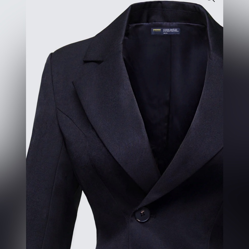 Women's Black Tailored Blazer Dress - Picture 6 of 6